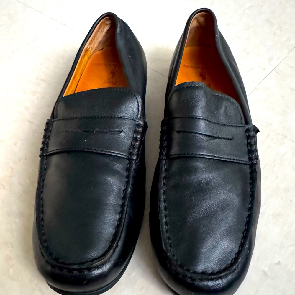 Men’s Vintage Polo Ralph Lauren Blk Loafers Classic Size 10